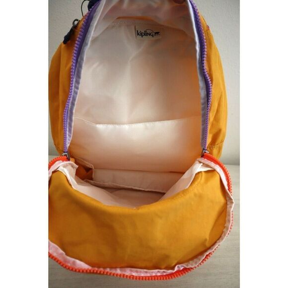 Kipling KIA5L4-7CY Women's Spicy Gold Yellow 15" Laptop Seoul Backpack - Picture 9 of 15